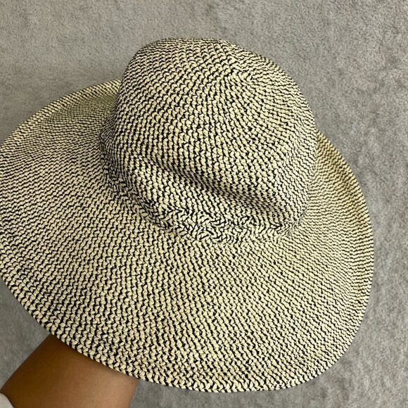 NWOT Sunday Afternoons Women's One Size Sun Hat - Black/Tan Pattern Polyester - Picture 3 of 5
